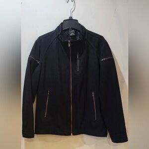 MG BLACK LABEL women's black wool blend jacket